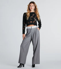 Edgy 'Fit Destructed Knit Cropped Sweater