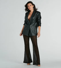 So Fine High-Rise Lace Flare Pants