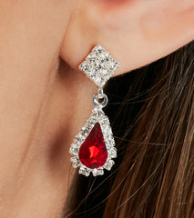 Forever Elegant Rhinestone And Gemstone Jewelry Set