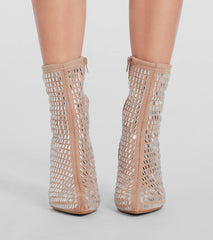 All That Bling Rhinestone Stiletto Booties