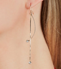Poised Beauty Linear Rhinestone Earrings