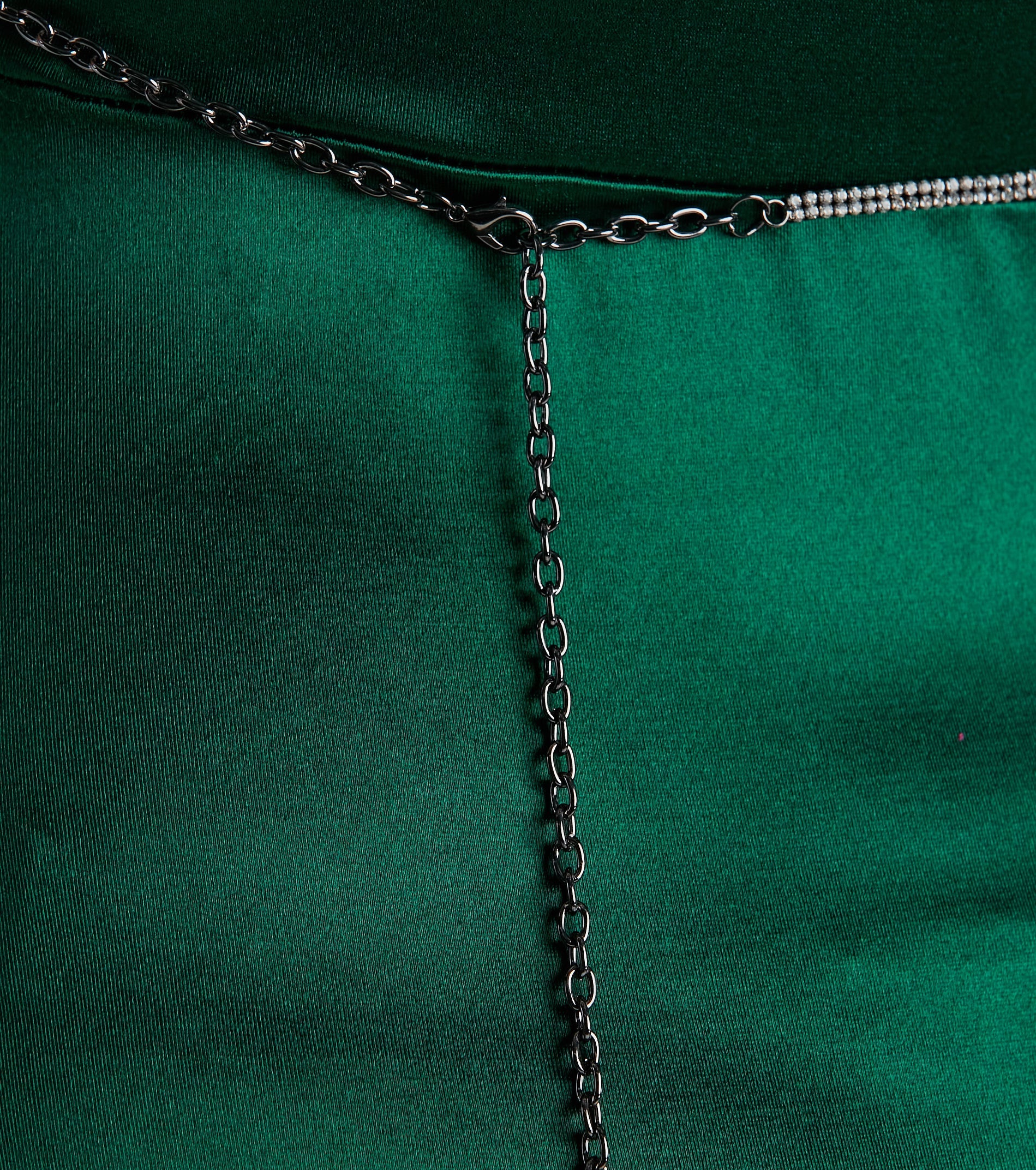 Exquisite Beauty Gemstone And Rhinestone Chain Belt