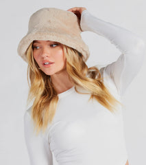Chilly Season Faux Fur Bucket Hat
